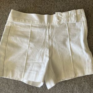 Girls white shorts
